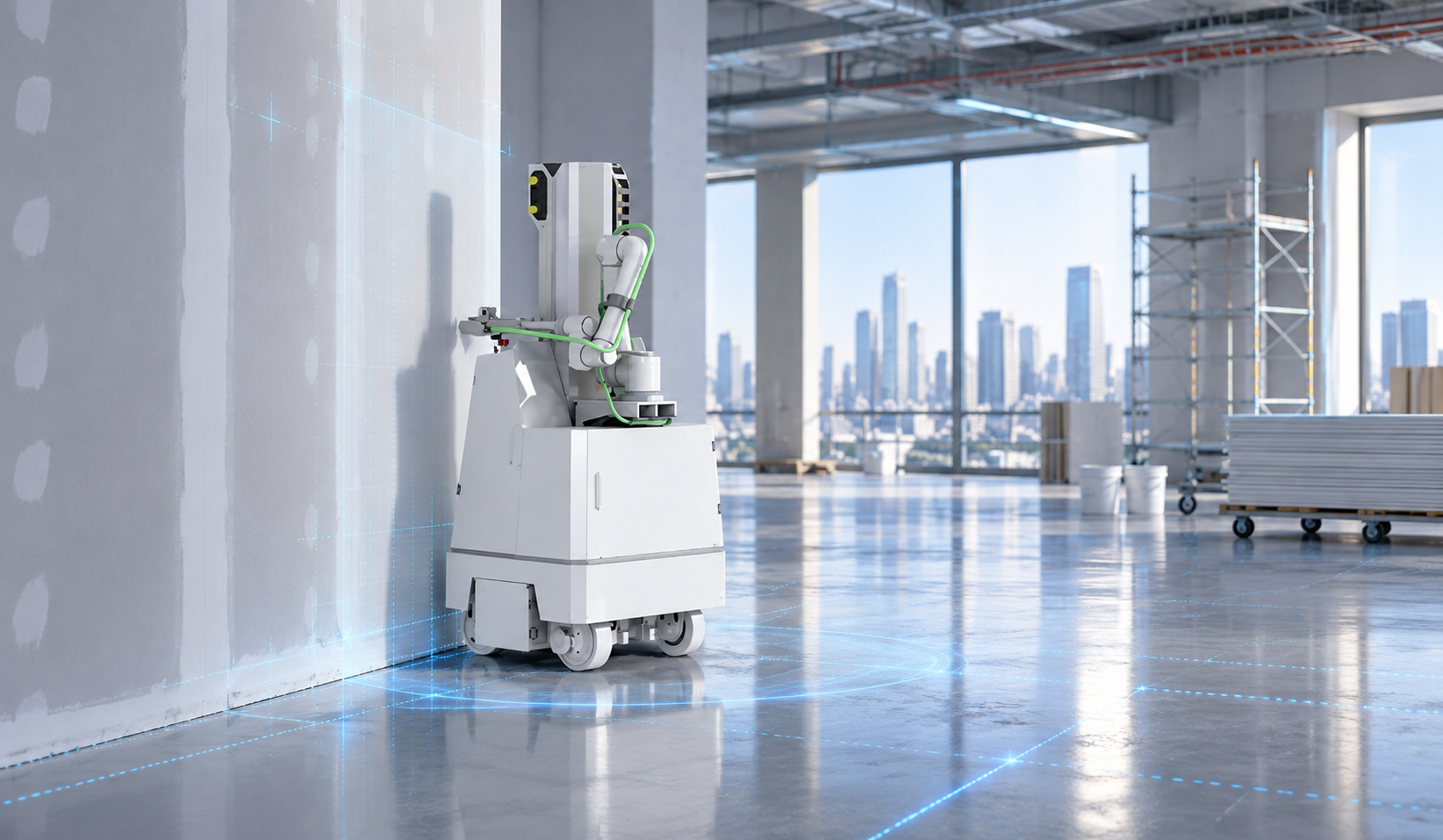 How to Size a Spray Painting Robot Fleet: A Practical Capacity Model for Apartments, Hotels and Public Buildings